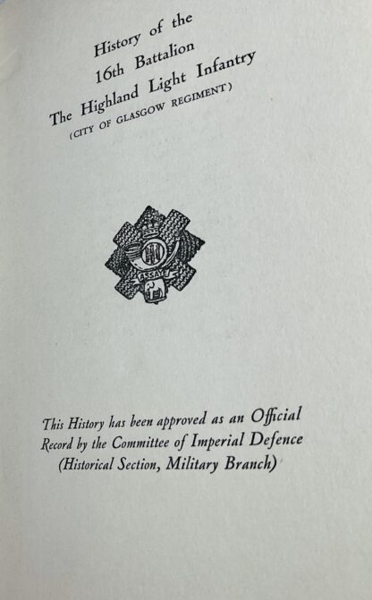 A Saga of Scotland: History of the 16th Battalion the Highland Light Infantry (City of Glasgow Regiment) - Image 4