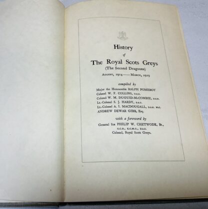 History of the Royal Scots Greys (The Second Dragoons): August,1914 - March, 1919 - Image 2