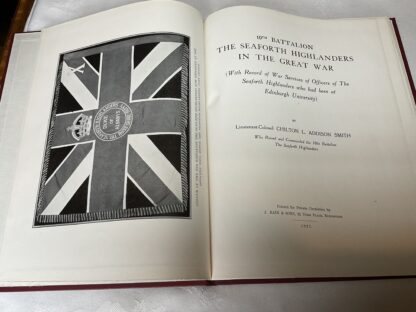 10th Battalion the Seaforth Highlanders in the Great War: [With record of war services of officers of the Seaforth Highlanders who had been at Edinburgh University] - Image 2