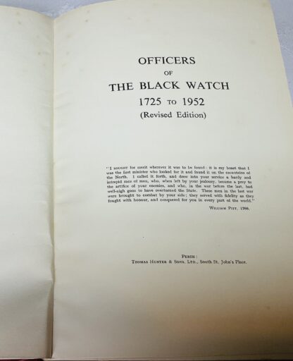 Officers of the Black Watch, 1725 to 1952 [Revised Edition] - Image 2