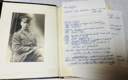 Captain John Robertson Grigor K.O.S.B. Scrapbook - Image 2