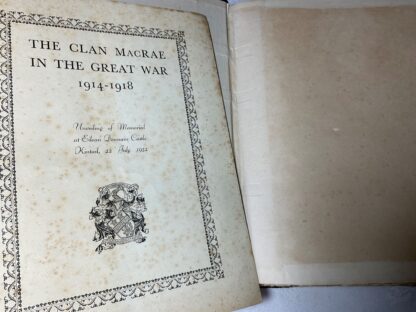 The Clan Macrae: With Its Rolls of Honour and of Service in the Great War - Image 2