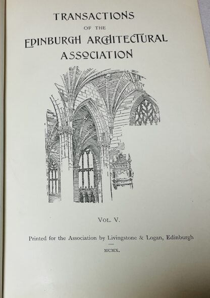 Transactions Of The Edinburgh Architectural Association  Volume V - Image 3