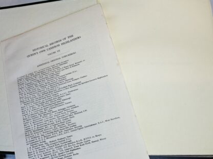 Historical Records of the Queen's Own Cameron Highlanders: Vol VII, 1949-1961 - Image 3