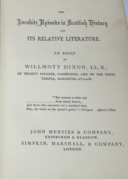 The Jacobite Episode in Scottish History and Its Relative Literature: An Essay - Image 2