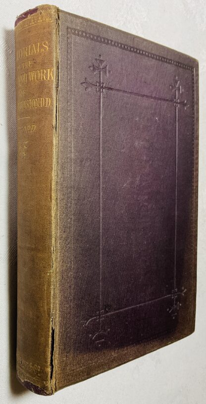 Memorials of The Life and Work of the Rev. William Johnston