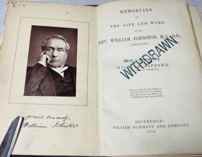 Memorials of The Life and Work of the Rev. William Johnston - Image 2