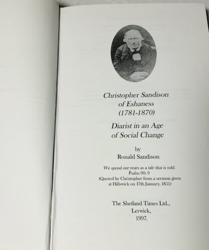 Christopher Sandison of Eshaness (1781-1870): Diarist in an Age of Social Change - Image 2