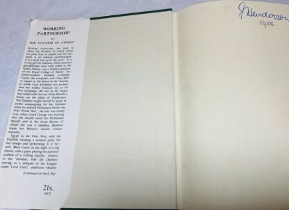 Working Partnership: Being the lives of John George, 8th Duke of Atholl and of his wife Katharine Marjory Ramsay - Image 2