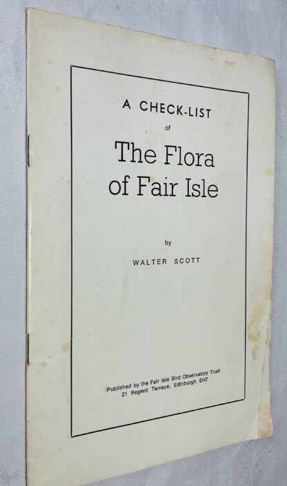 A Check List of the Flora of Fair Isle