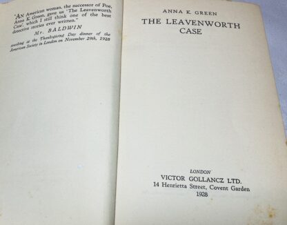 Leavenworth Case, The - Image 2