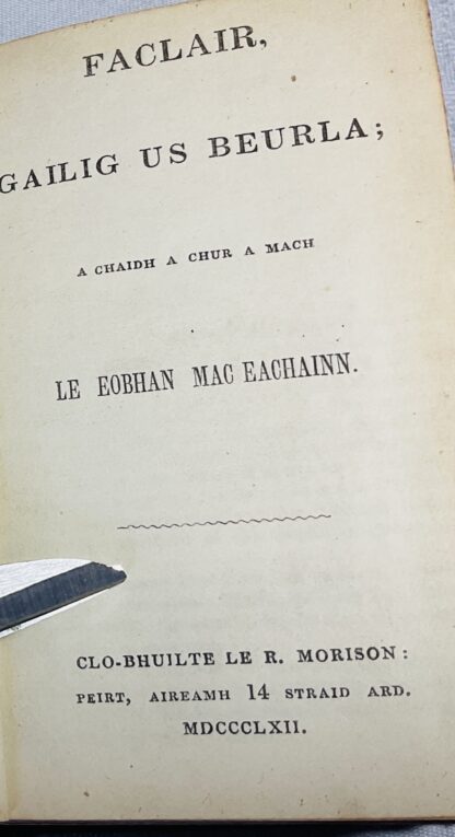 Faclair gailig us beurla : chaidh a chur a mach / le Eobhan Mac Eachainn. [Gaelic-English Dictionary] - Image 2
