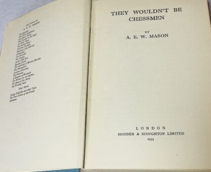 They Wouldn't Be Chessmen [ A Hanaud Novel] - Image 2