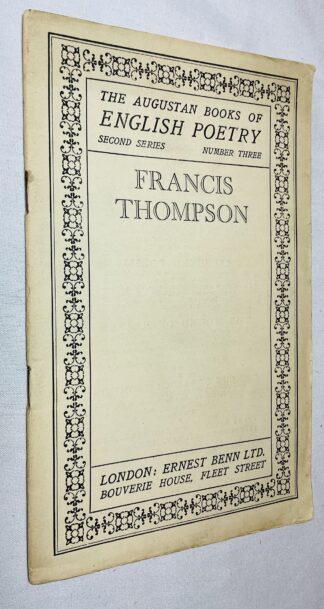 The Augustan Books of Modern Poetry: Francis Thompson