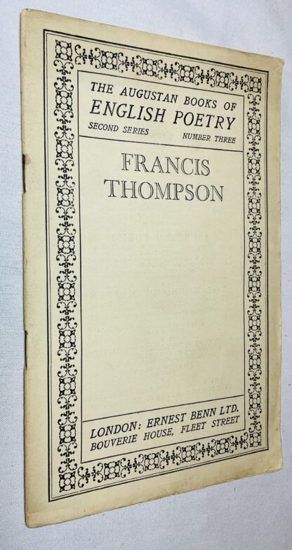 The Augustan Books of Modern Poetry: Francis Thompson