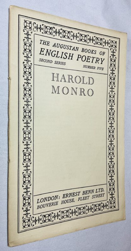 The Augustan Books of Modern Poetry: Harold Monro