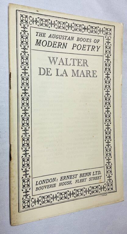 The Augustan Books of Modern Poetry: Walter de la Mare