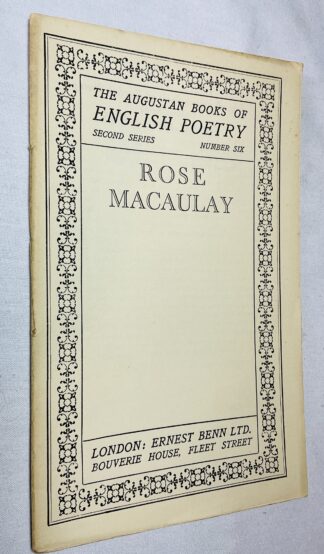 The Augustan Books of Modern Poetry: Rose Macaulay