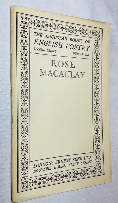 The Augustan Books of Modern Poetry: Rose Macaulay