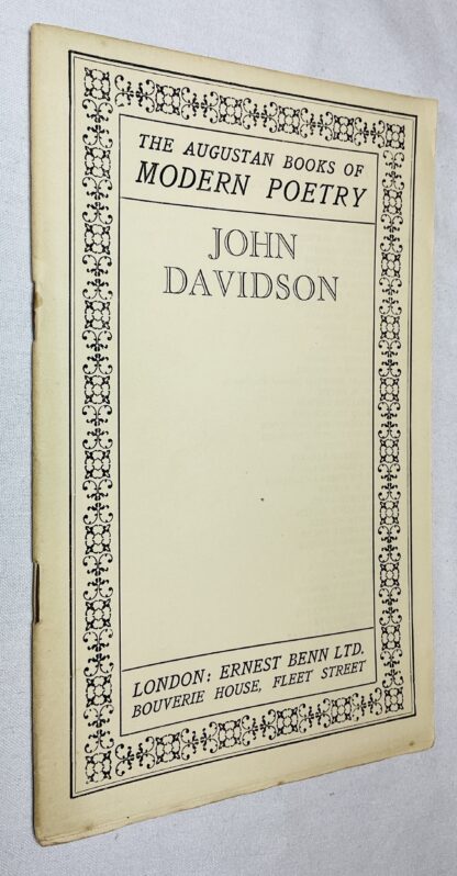 The Augustan Books of Modern Poetry: John Davidson