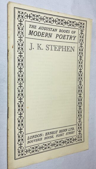 The Augustan Books of Modern Poetry: J.K. Stephen