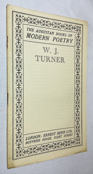 The Augustan Books of Modern Poetry:  W.J. Turner