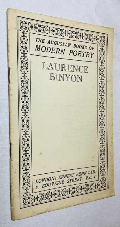 The Augustan Books of Modern Poetry: Laurence Binyon