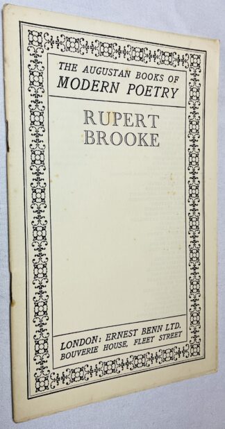 The Augustan Books of Modern Poetry: Rupert Brooke