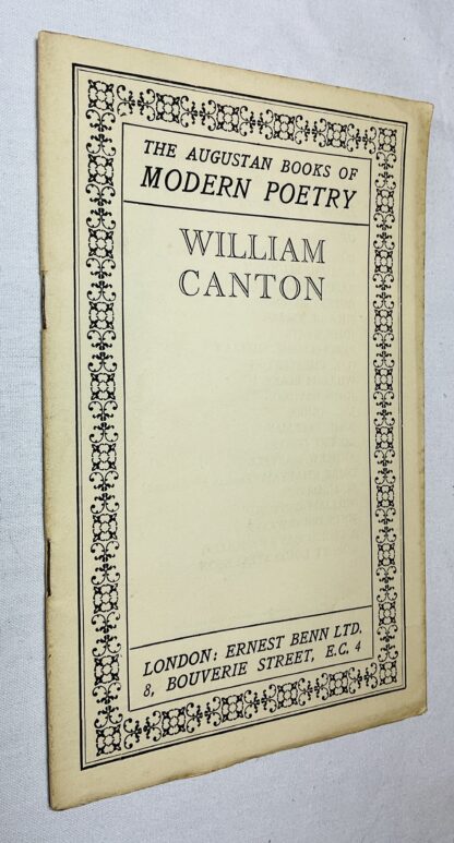 The Augustan Books of Modern Poetry: William Canton