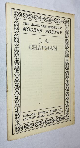 The Augustan Books of Modern Poetry: J.A. Chapman