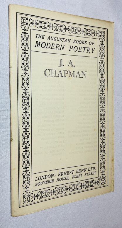 The Augustan Books of Modern Poetry: J.A. Chapman