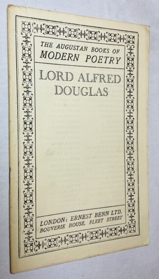 The Augustan Books of Modern Poetry: Lord Alfred Douglas