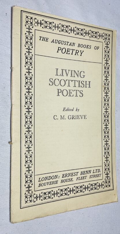 The Augustan Books of Poetry: Living Scottish Poets