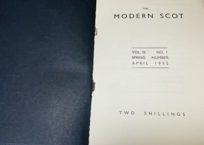 The Modern Scot - The Organ of the Scottish Renaissance, Spring Number, April 1932 - Image 2
