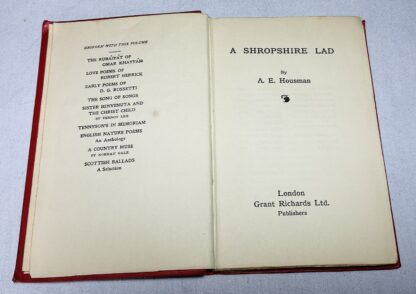 A Shropshire Lad [Miniature Book] - Image 2