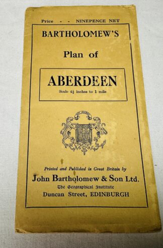Bartholomew's  Plan of Aberdeen [scale 4 1/2 inches to 1 mile]