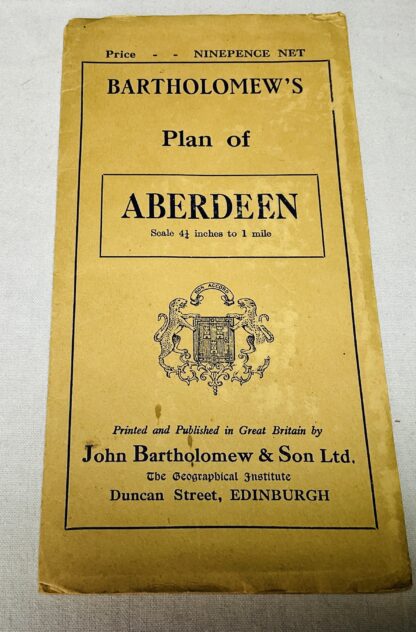 Bartholomew's  Plan of Aberdeen [scale 4 1/2 inches to 1 mile]