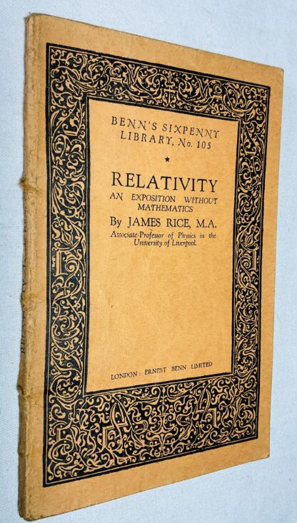 Relativity: An Exposition Without Mathematics.
