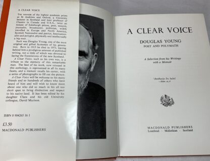 A Clear Voice: Douglas Young Poet and Polymath A Selection from his Writings with a Memoir - Image 2
