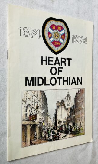 Heart Of Midlothian Centenary Brochure 1874-1974