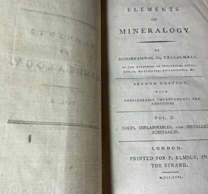 Elements of Mineralogy:  Vol. II. Salts, Inflammables, and Metallic Substances - Image 4