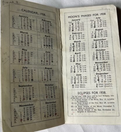 Henry Williams, Darlington Works Diary for 1938 - Image 5