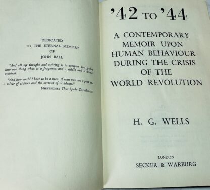 '42 to '44. A Contemporary Memoir upon Human Behaviour during the Crisis of the World Revolution - Image 3
