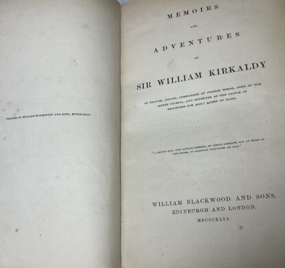 Memoirs and Aventures of Sir William Kirkaldy of Grange - Image 4