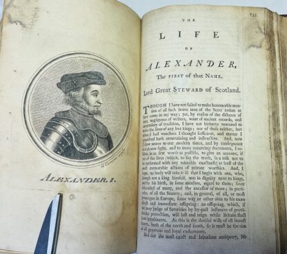 The Martial Atchievements of the Scots Nation  [4 volumes in 2, complete] Volume I: Being an Account of the Lives, Characters, and memorable Actions of such Scotsmen as have Signaliz'd themselves by the Sword at Home and Abroad. And a Survey of the Military Tansactions wherein Scotland or Scotsmen have been remarkably concern'd, from the first Establishment of the Scots Monarchy to this present Time. Volume II: A full, complete and genuine History of Scotland, from the Year of God 1329, to the year 1514; with a clear and demonstrative Confutation of the Errors of former Writers, whether Domestick or Foreign: and a Survey of the Military Transactions wherein Scotland or Scotsmen were remarkably concerned during that Period of Time. - Image 8