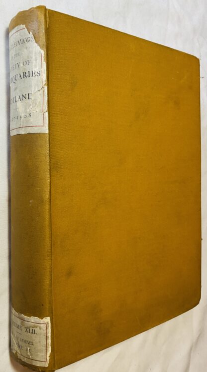 Proceedings of the Society of Antiquaries of Scotland. Session MDCCCCCVII-MDCCCCVIII. Vol. XLII.