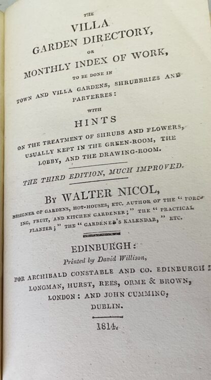 The Villa Garden Directory; or monthly index of work to be done in town and villa gardens shrubberies and parterres: with hints on the treatment of shrubs and flowers usually kept in the green-room the lobby and the drawing-room. - Image 2