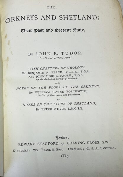 The Orkneys and Shetland, Their Past and Present State With Chapters on Geology and Notes on the Flora of the Orkneys and Notes on the Flora of Shetland - Image 3