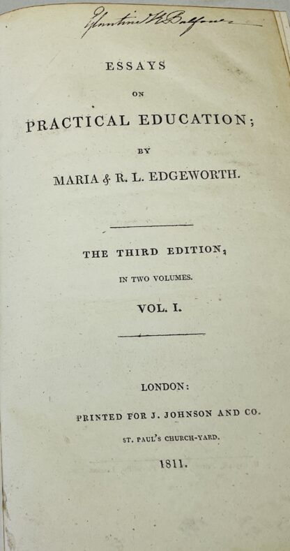 Essays on Practical Education, Volume I - Image 2