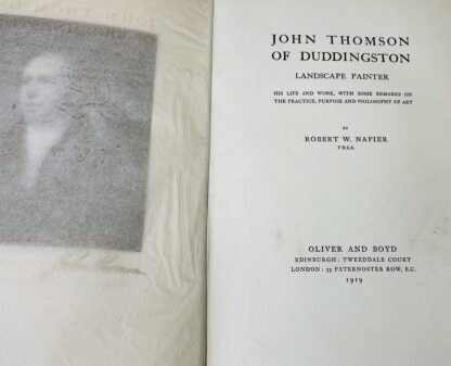John Thomson of Duddingston: Landscape Painter, His Life and Work, with some Remarks on the Practice, Purpose and Philosophy of Art - Image 2